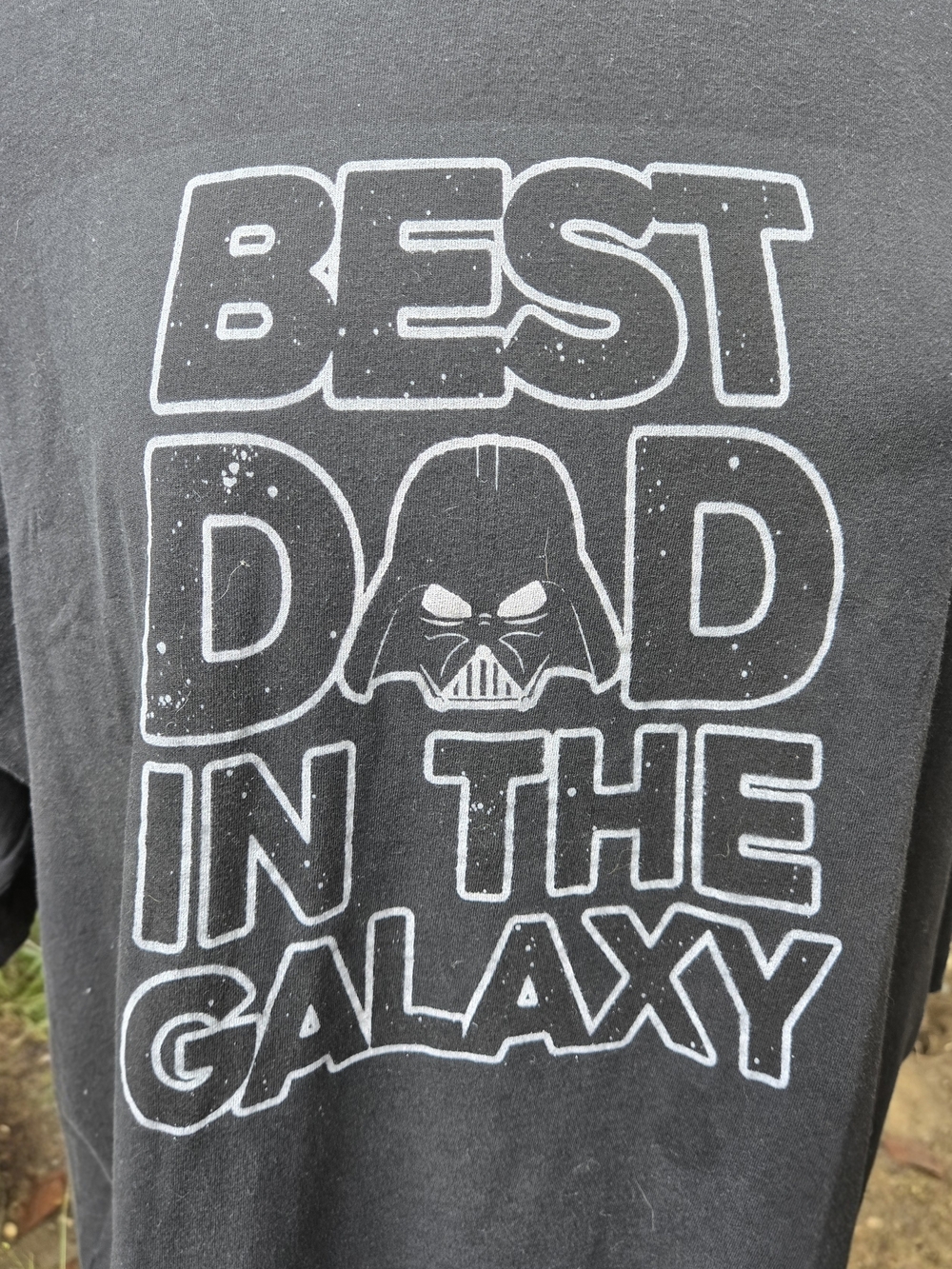 Star Wars Best Dad in the Galaxy Darth Vader Graphic Tee Shirt Black 3XL